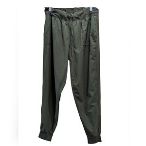 Athletic Works Dri-More Dark Green Parachute Relaxed Fit Jogger Pants -…